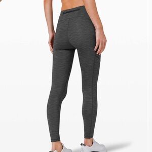 Lululemon Speed Up Tight 28" in Heathered Black Size 12